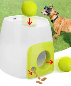 Lanceur automatique de balles pour chiens