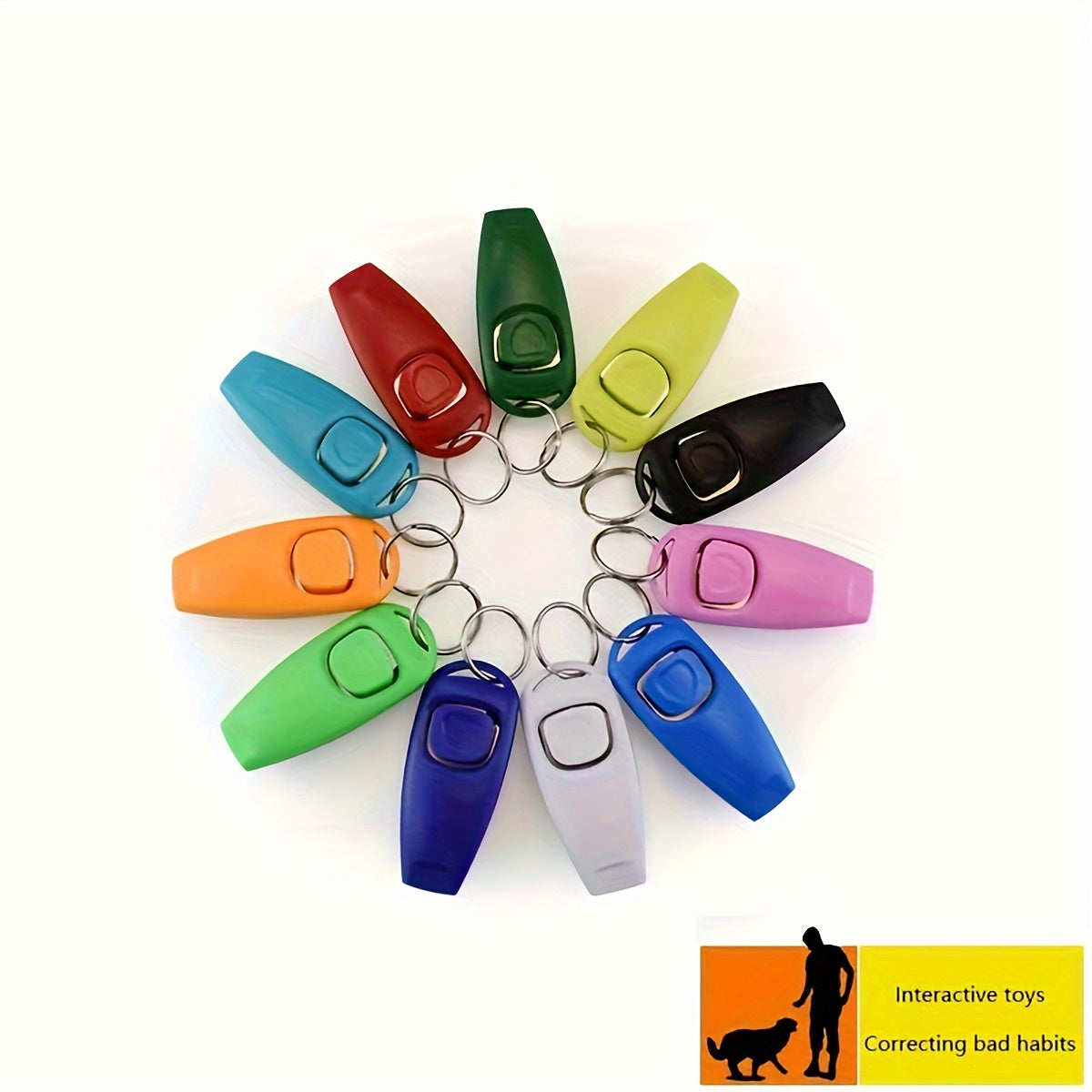 Sifer 2 en 1 pour animaux de compagnie : Whistle et Clicker en plastique durable pour correction de comportement et arrêt de aboiement accessoire d'entraînement pour chiens