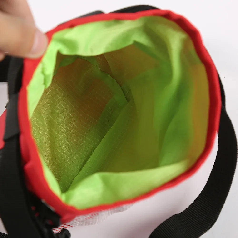 Sac à Déchets Portable pour Chiens Grande Capacité Pochette d'Entraînement à Nourriture pour Animaux de Compagnie avec Cordon de Serrage Dispenseur d'Extérieur