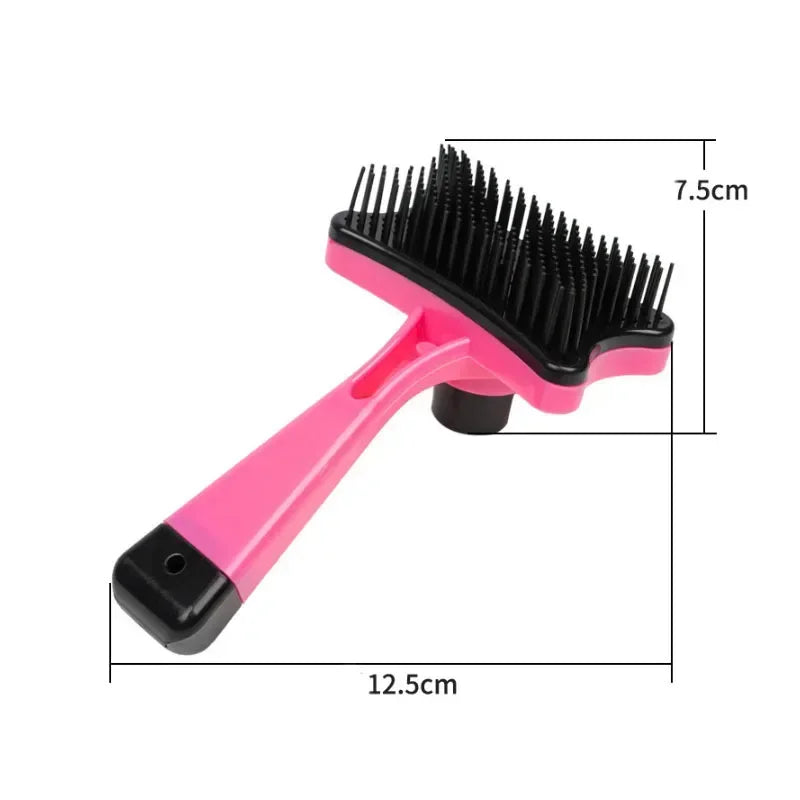 Brosse de nettoyage pour enlever les poils d'animaux de compagnie adaptée aux chats et aux chiens avec une tête de massage unique