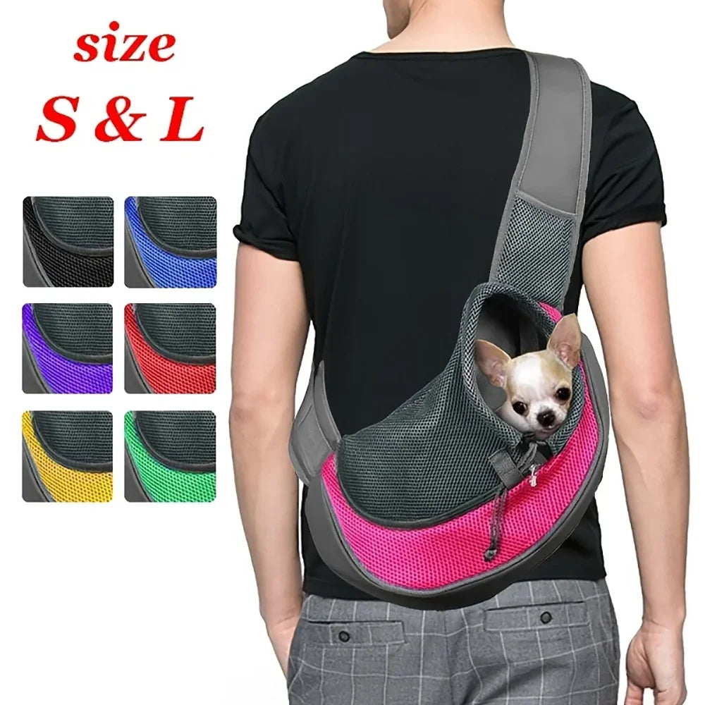 Sac à Animaux Portables Sac de Voyage pour Chiens et Chats en Mail Respirant pour Petits Chiens Sac à Main pour Animaux de Compagnie en Plein Air