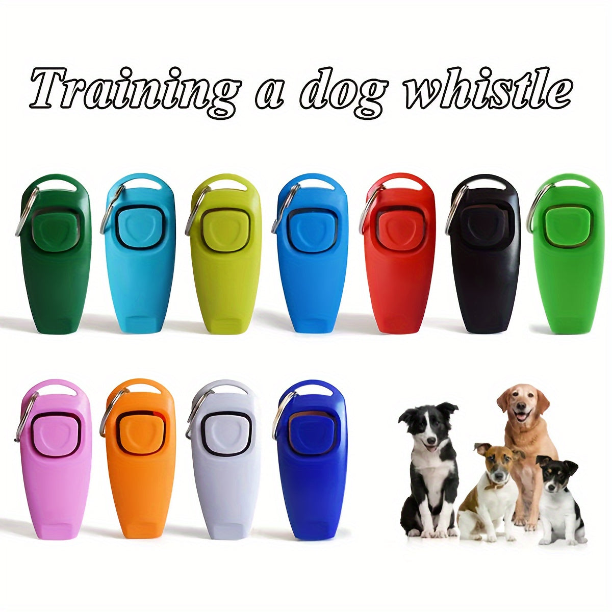 Sifer 2 en 1 pour animaux de compagnie : Whistle et Clicker en plastique durable pour correction de comportement et arrêt de aboiement accessoire d'entraînement pour chiens