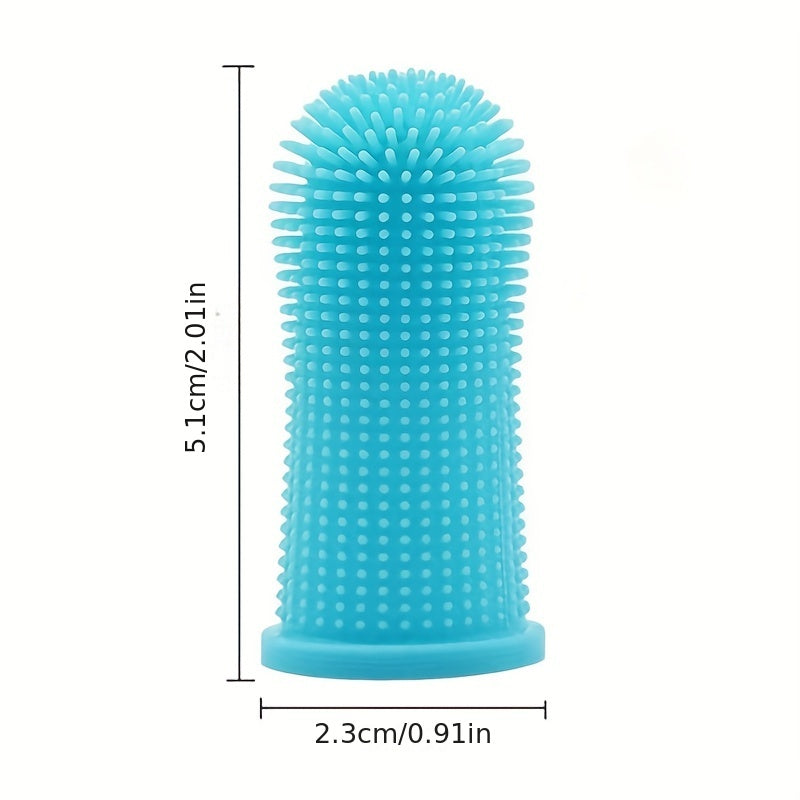 Brosses à Dents pour Chiens de Différentes Couleurs 4pcs Soins Dentaires pour Animaux de Compagnie Brosse à Doigt Anti-Calcification Silicone Alimentaire Brosse à Dents Complètement Fini à 360°