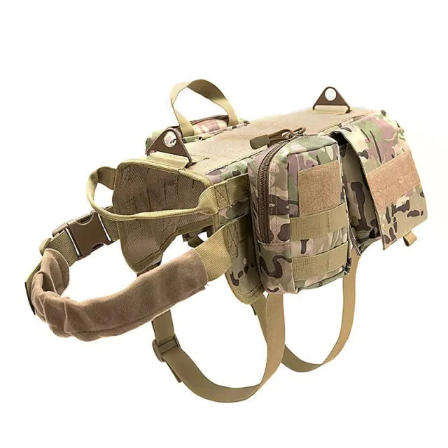 Harnais tactique militaire pour chien